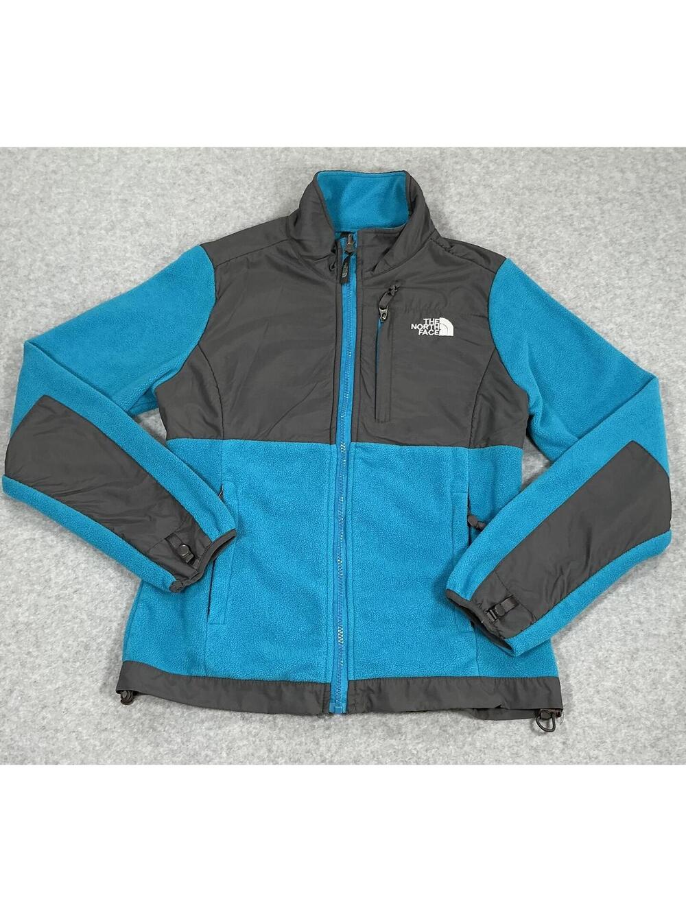 The North Face Polartec Fleece Jacket Blue Gray Full Zip Women's XS - Picture 2 of 14